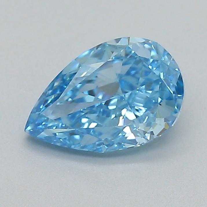 0.51 Ct. Fancy Vivid  Blue Pear Lab Grown Diamond