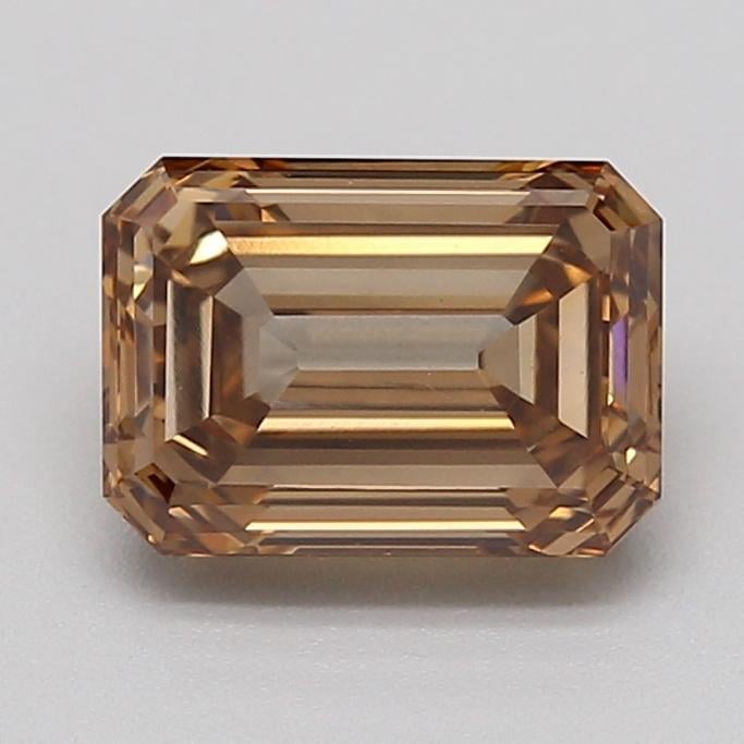 1.03 Ct. Light  Brown Emerald Lab Grown Diamond