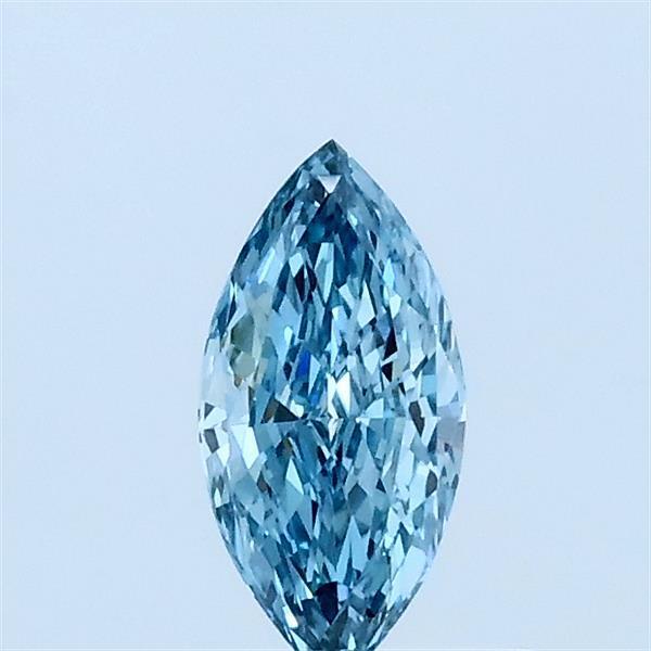 0.33 Ct. Fancy Vivid Blue Marquise Lab Grown Diamond