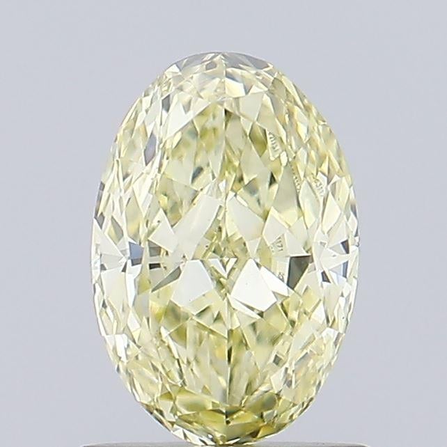 0.81 Ct. Fancy Yellow Oval Lab Grown Diamond
