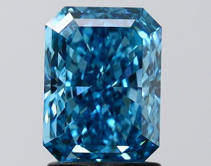 2.04 Ct. Fancy Vivid Blue Radiant Lab Grown Diamond