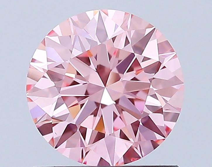 1.00 Ct. Fancy Vivid Pink Round Lab Grown Diamond