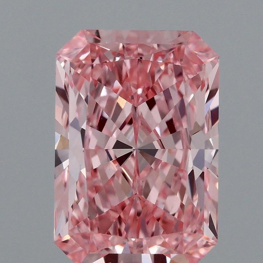 2.17 Ct. Fancy Vivid Pink Radiant Lab Grown Diamond