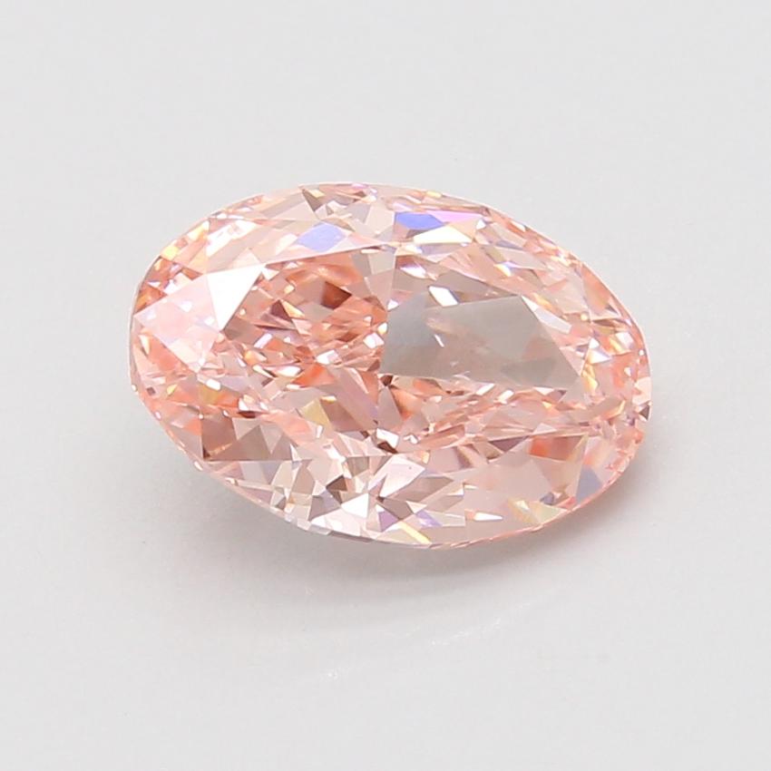 3.06 Ct. Fancy Vivid Pink Oval Lab Grown Diamond