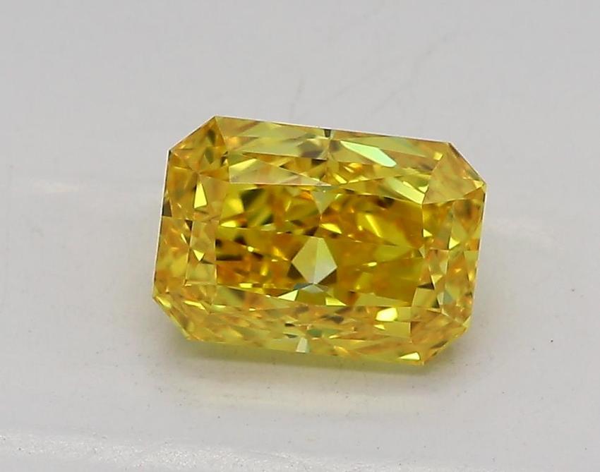 1.08 Ct. Fancy Vivid Yellow Radiant Lab Grown Diamond