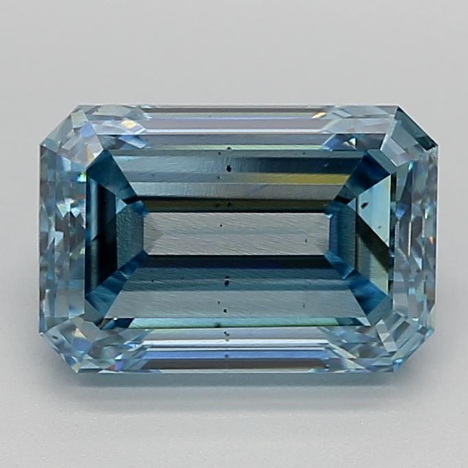 3.00 Ct. Fancy Intense  Blue Emerald Lab Grown Diamond