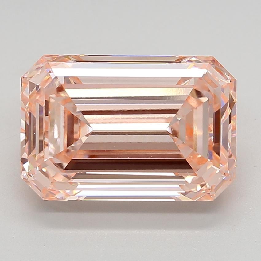 8.02 Ct. Fancy Intense  Pink Emerald Lab Grown Diamond