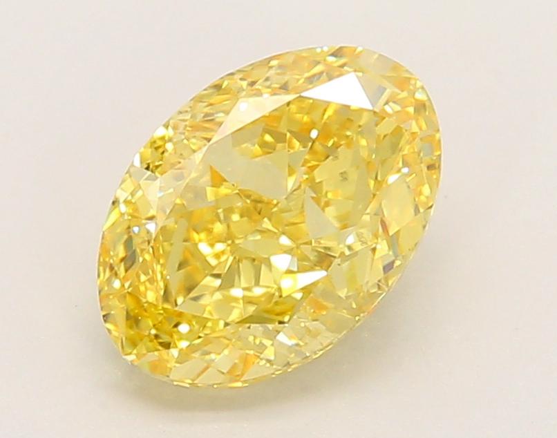 2.01 Ct. Fancy Vivid Yellow Oval Lab Grown Diamond