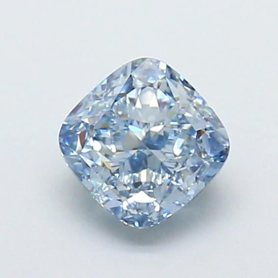 1.57 Ct. Fancy Intense  Blue Cushion Lab Grown Diamond