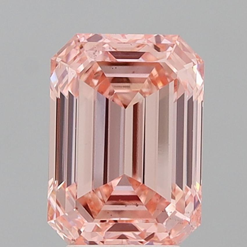 4.52 Ct. Fancy Vivid Pink Emerald Lab Grown Diamond
