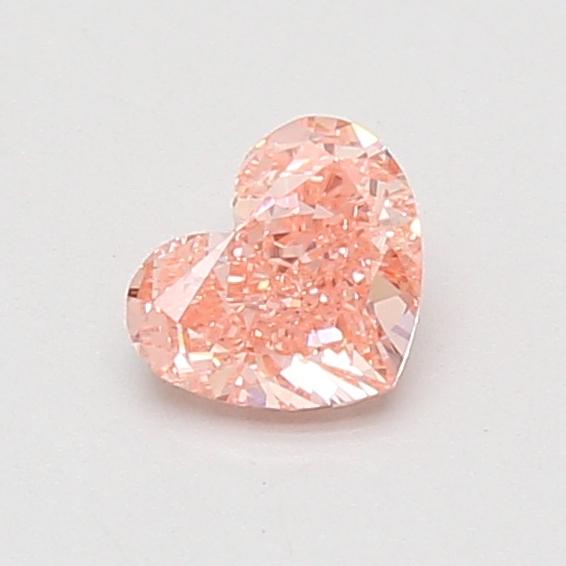 0.55 Ct. Fancy Vivid Pink Heart Lab Grown Diamond
