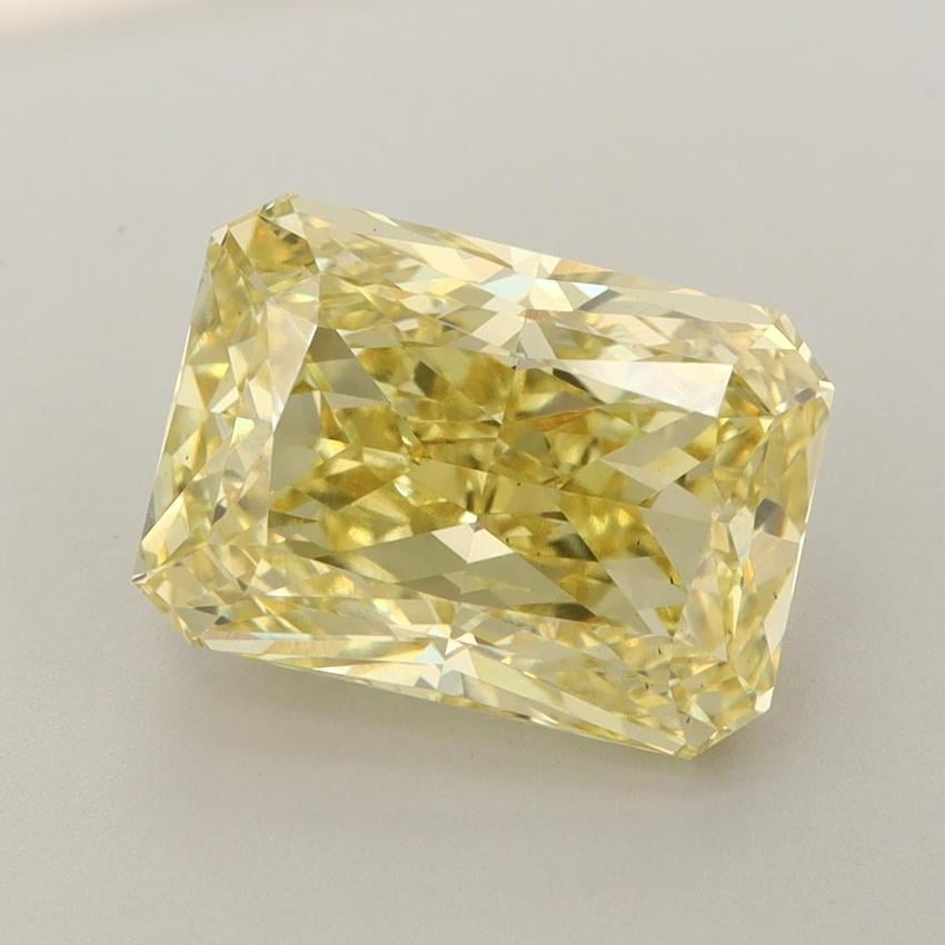 4.25 Ct. Fancy Vivid Yellow Radiant Lab Grown Diamond