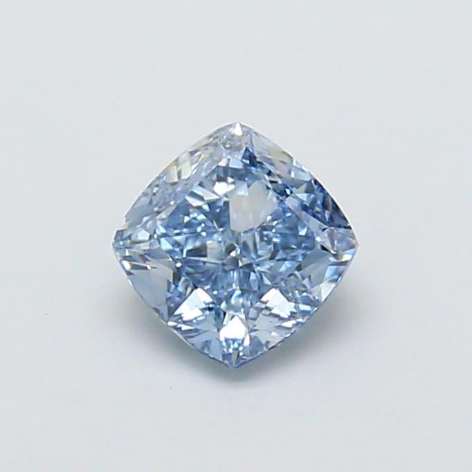 1.02 Ct. Fancy Vivid  Blue Cushion Lab Grown Diamond