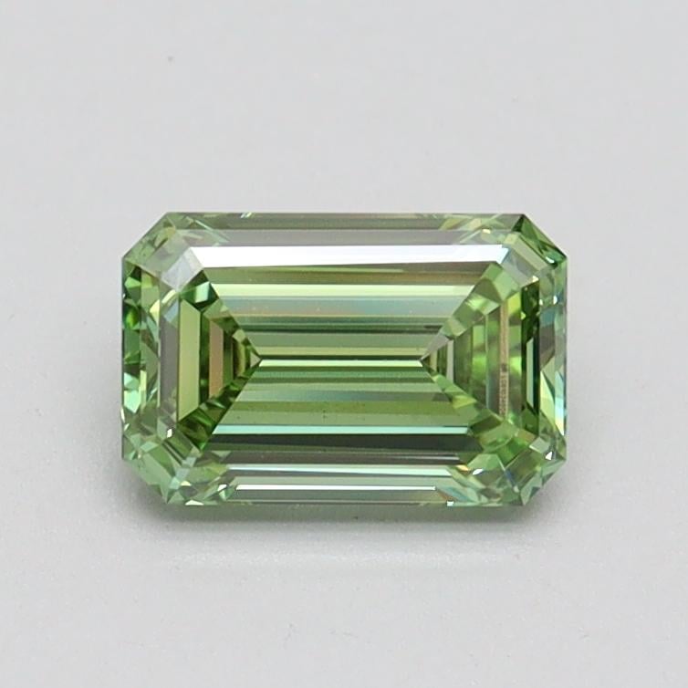 0.77 Ct. Fancy Vivid Green Emerald Lab Grown Diamond