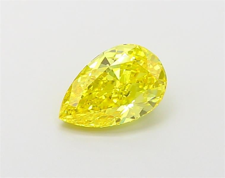 1.00 Ct. Fancy Vivid  Yellow Pear Lab Grown Diamond