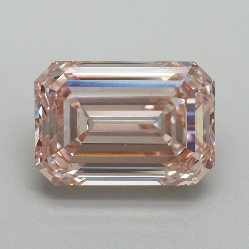 8.13 Ct. Fancy Intense Pink Emerald Lab Grown Diamond