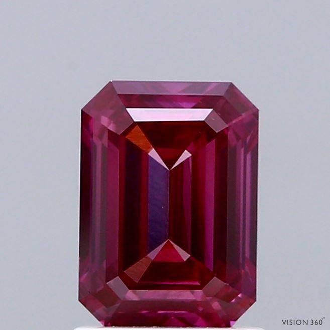1.52 Ct. Fancy Vivid Pink Emerald Lab Grown Diamond