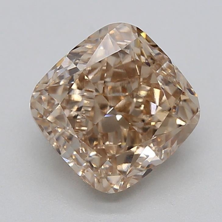 1.69 Ct. Light  Brown Cushion Lab Grown Diamond