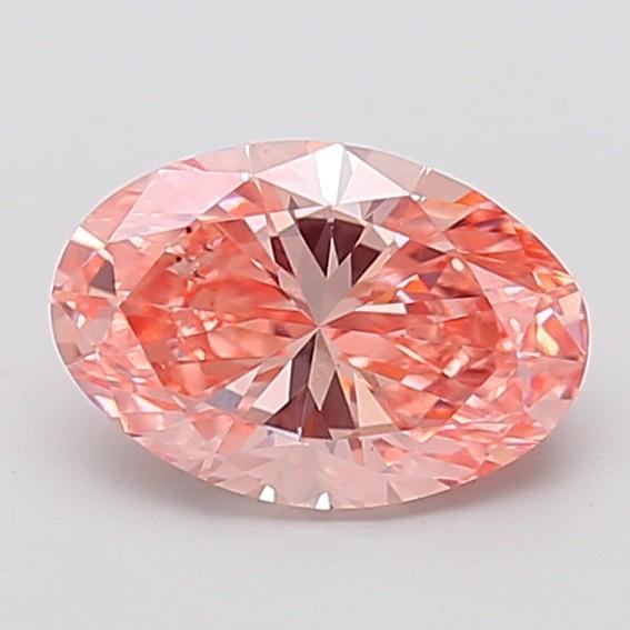 2.02 Ct. Fancy Vivid Pink Oval Lab Grown Diamond