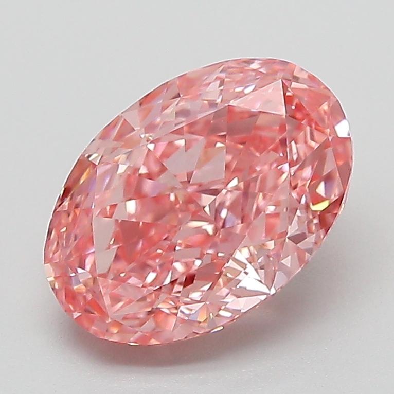 2.12 Ct. Fancy Vivid Pink Oval Lab Grown Diamond