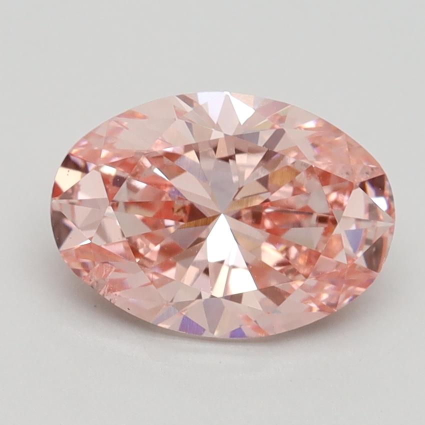 1.90 Ct. Fancy Vivid Pink Oval Lab Grown Diamond
