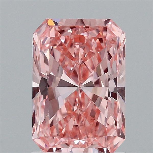 1.52 Ct. Fancy Vivid Pink Radiant Lab Grown Diamond