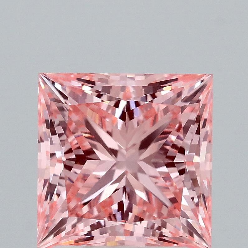 2.53 Ct. Fancy Vivid Pink Princess Lab Grown Diamond