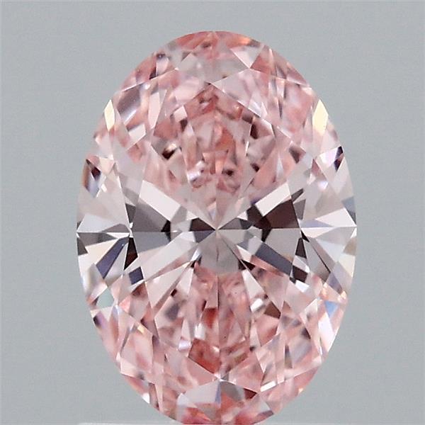 1.13 Ct. Fancy Vivid Pink Oval Lab Grown Diamond