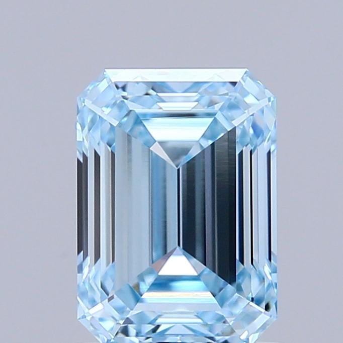 1.17 Ct. Fancy Intense Blue Emerald Lab Grown Diamond