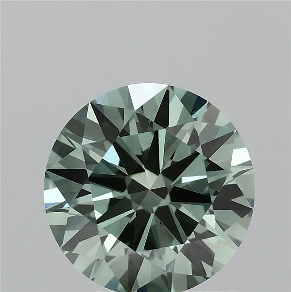 1.02 Ct. Fancy Vivid Green Round Lab Grown Diamond