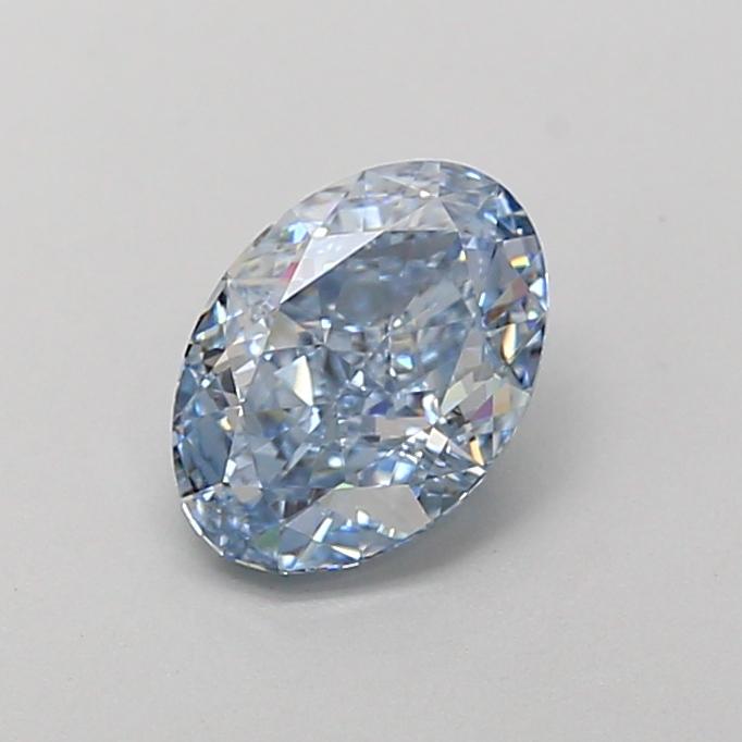 1.19 Ct. Fancy Intense Blue Oval Lab Grown Diamond