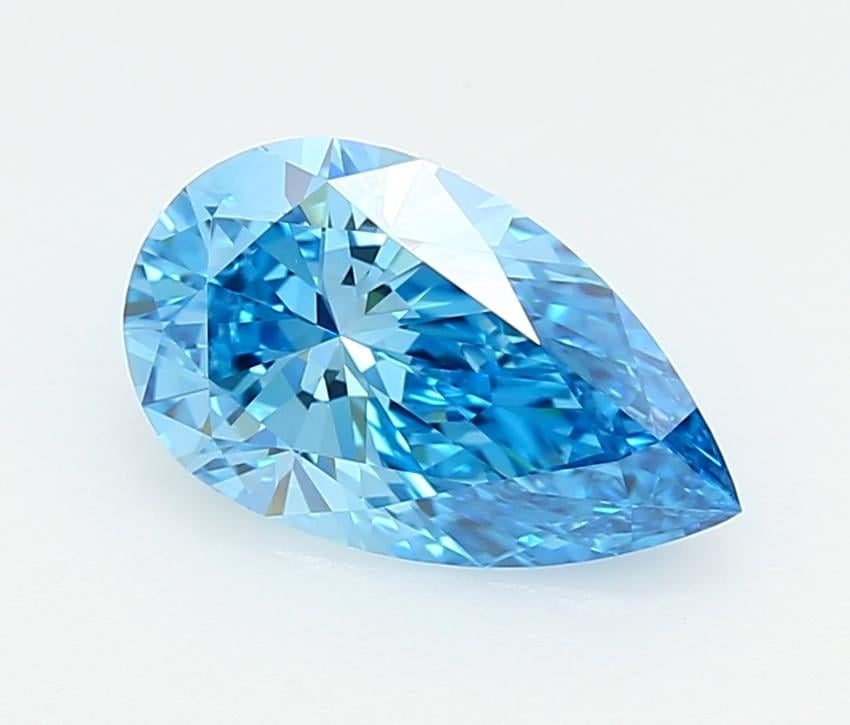 1.53 Ct. Fancy Vivid  Blue Pear Lab Grown Diamond