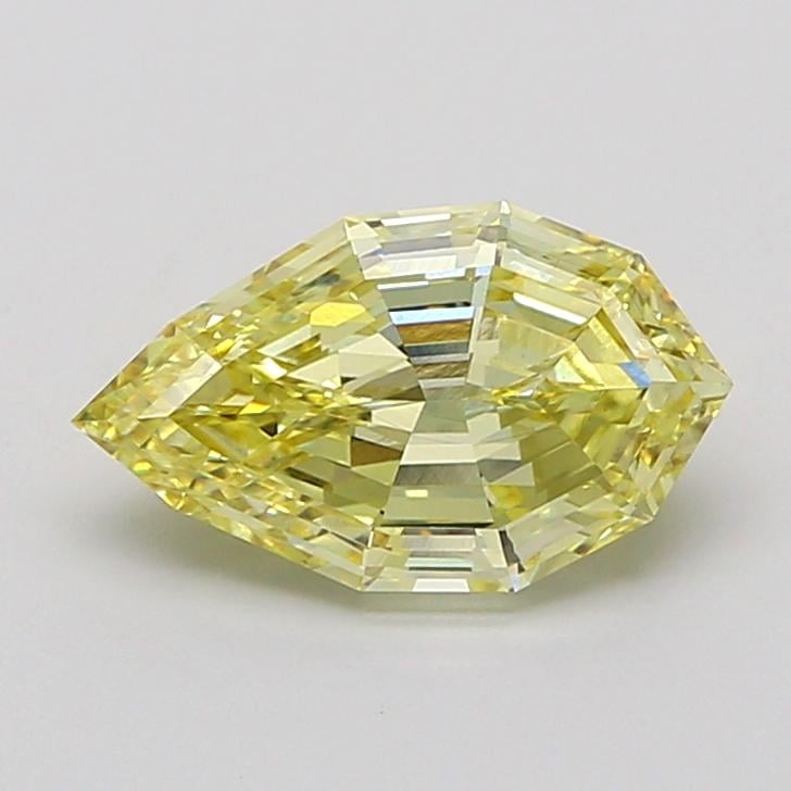 2.10 Ct. Fancy None Yellow Pear Lab Grown Diamond