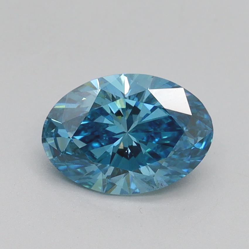 1.05 Ct. Fancy Vivid Blue Oval Lab Grown Diamond