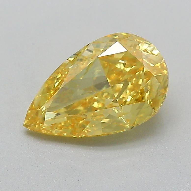 1.60 Ct. Fancy Vivid  Yellow Pear Lab Grown Diamond
