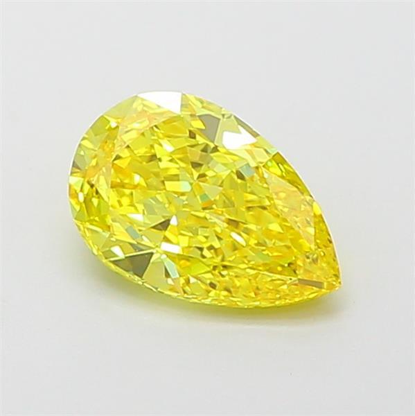 1.02 Ct. Fancy Vivid  Yellow Pear Lab Grown Diamond