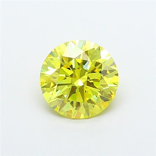 2.05 Ct. Fancy Intense  Yellow Round Lab Grown Diamond