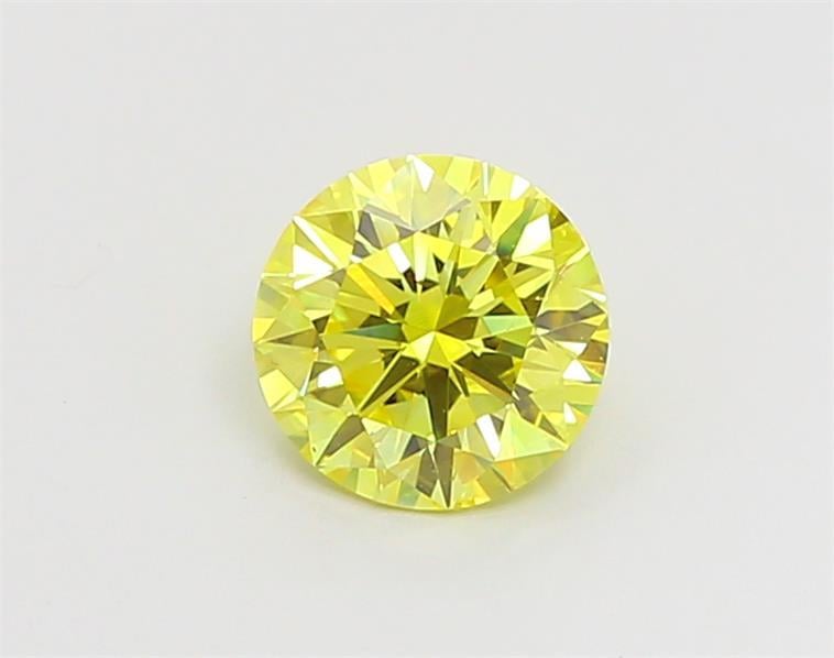 1.01 Ct. Fancy Vivid  Yellow Round Lab Grown Diamond