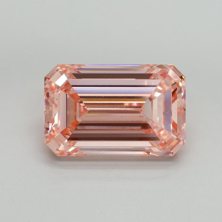 10.53 Ct. Fancy Vivid Pink Emerald Lab Grown Diamond