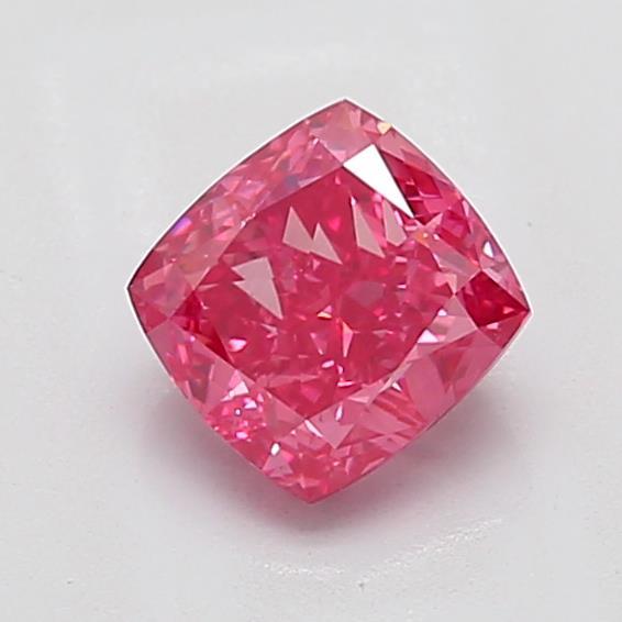 1.59 Ct. Fancy Vivid Pink Cushion Lab Grown Diamond
