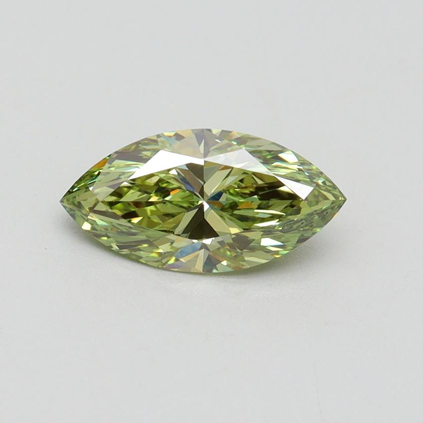 1.01 Ct. Fancy Vivid Green Marquise Lab Grown Diamond