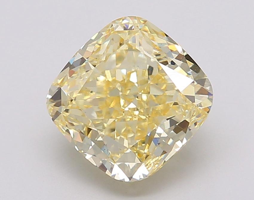 3.03 Ct. Fancy Intense Yellow Cushion Lab Grown Diamond