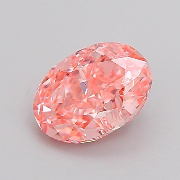 1.02 Ct. Fancy Vivid Pink Oval Lab Grown Diamond