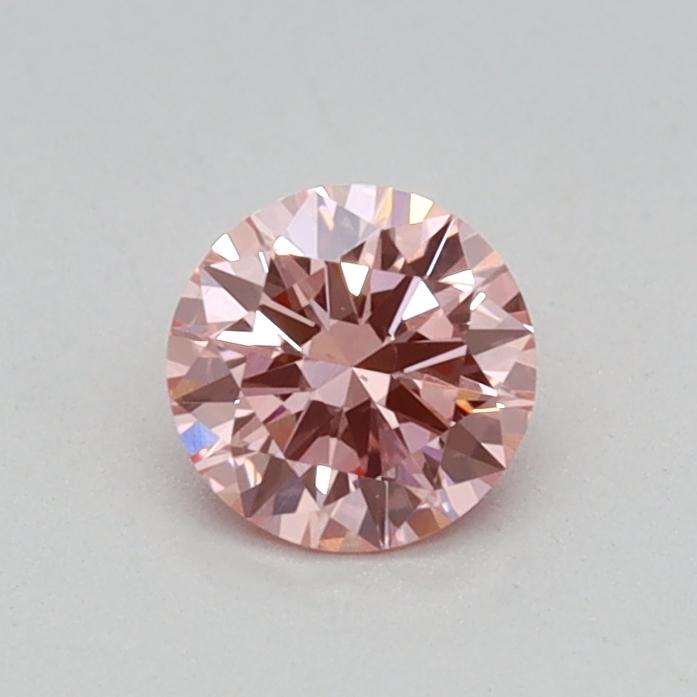 0.30 Ct. Fancy Vivid Pink Round Lab Grown Diamond