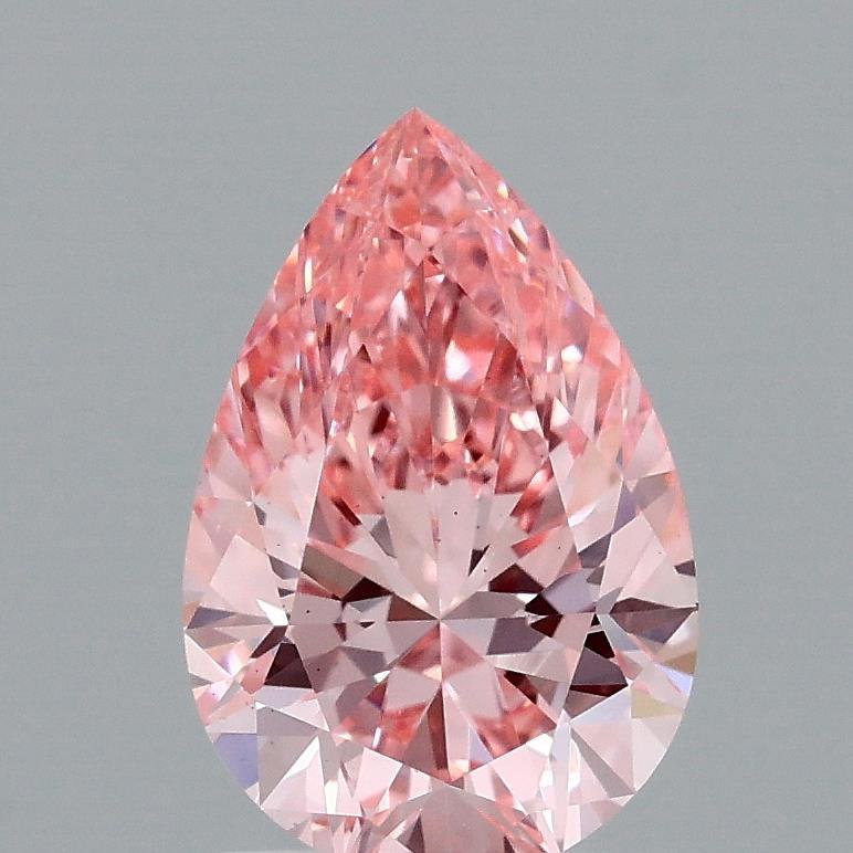 1.42 Ct. Fancy Vivid Pink Pear Lab Grown Diamond