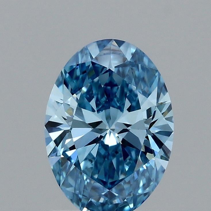 1.20 Ct. Fancy Vivid Blue Oval Lab Grown Diamond