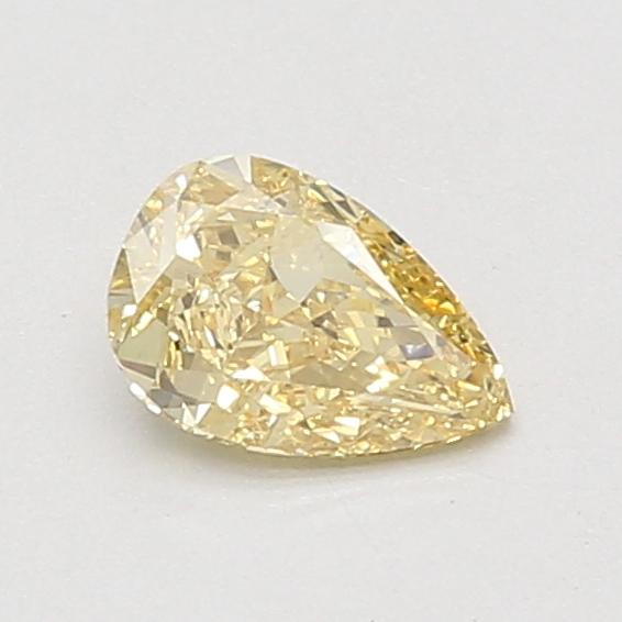 0.59 Ct. Fancy Intense Yellow Pear Lab Grown Diamond