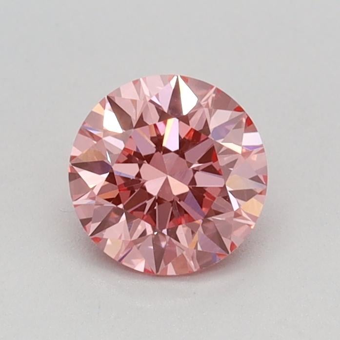 0.51 Ct. Fancy Vivid Pink Round Lab Grown Diamond