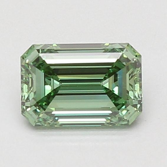 1.10 Ct. Fancy Vivid Green Emerald Lab Grown Diamond