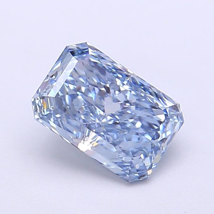 1.30 Ct. Fancy Vivid Blue Radiant Lab Grown Diamond